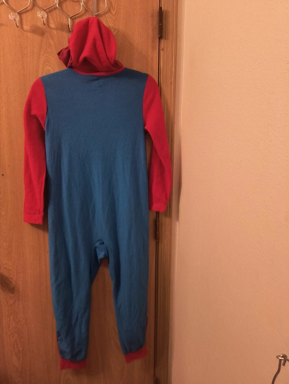 Boys Marvel Spider-Man Far From Home Hooded Fleece Sleeper Suit Size 10/12
